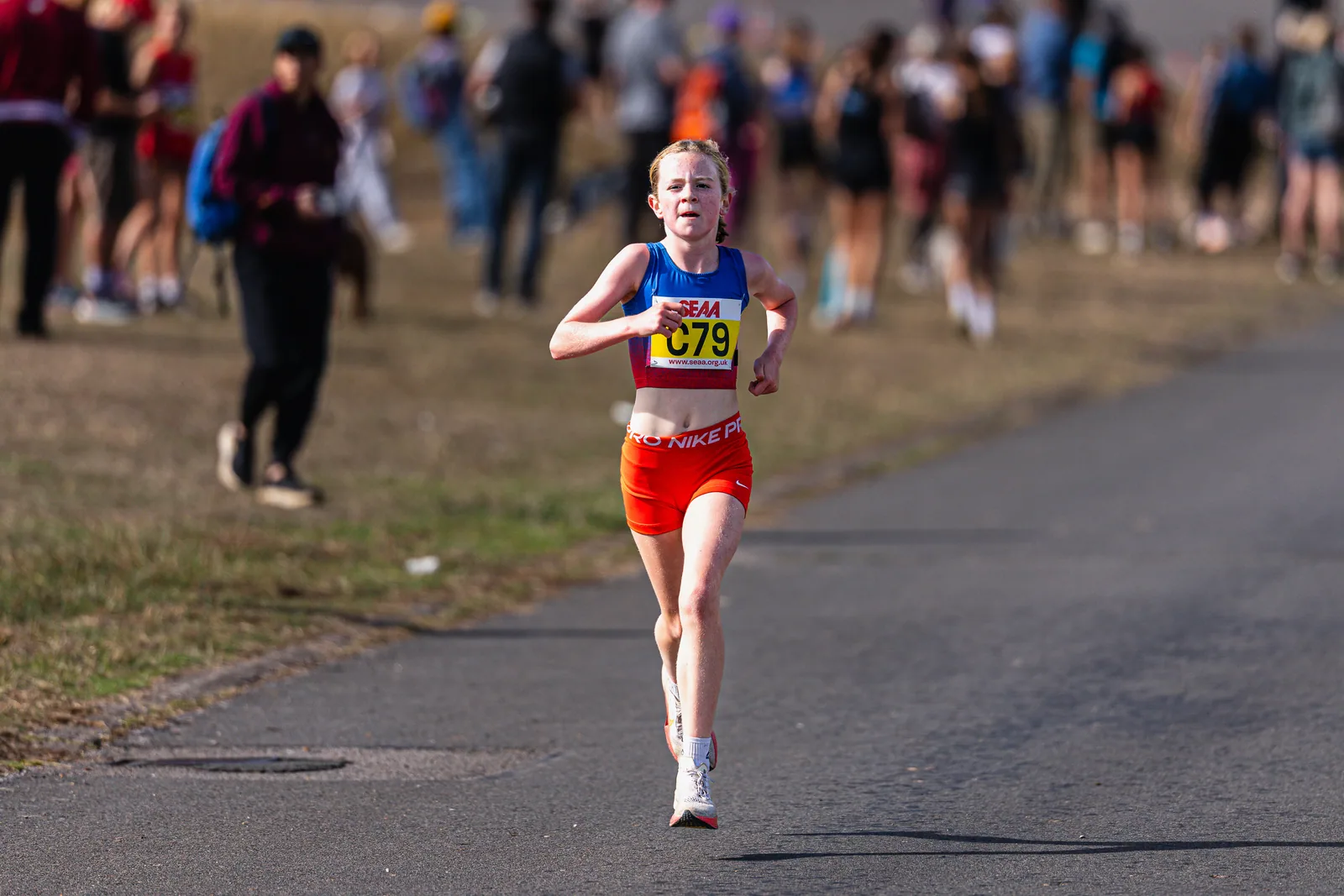 Brentwood Beagles athletes at the SEAA Road Relays, Rushmoor Arena, Aldershot, 26 September 2026