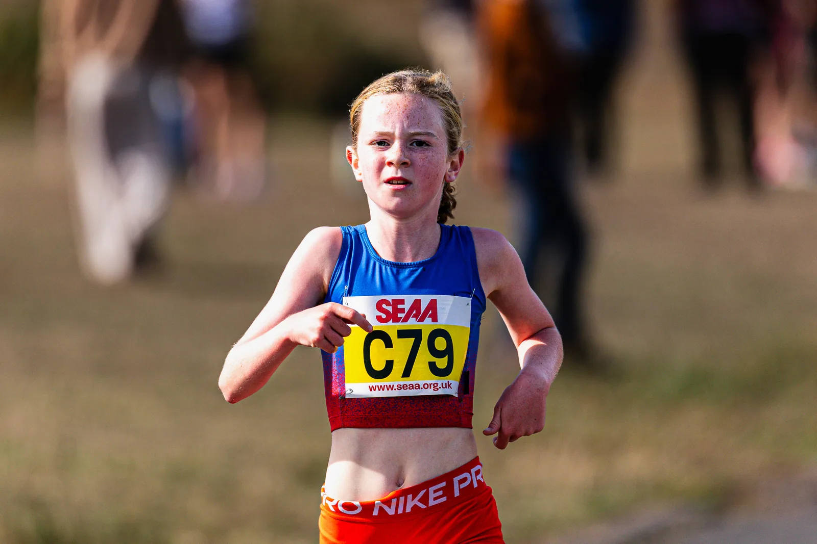 Brentwood Beagles athletes at the SEAA Road Relays, Rushmoor Arena, Aldershot, 26 September 2026