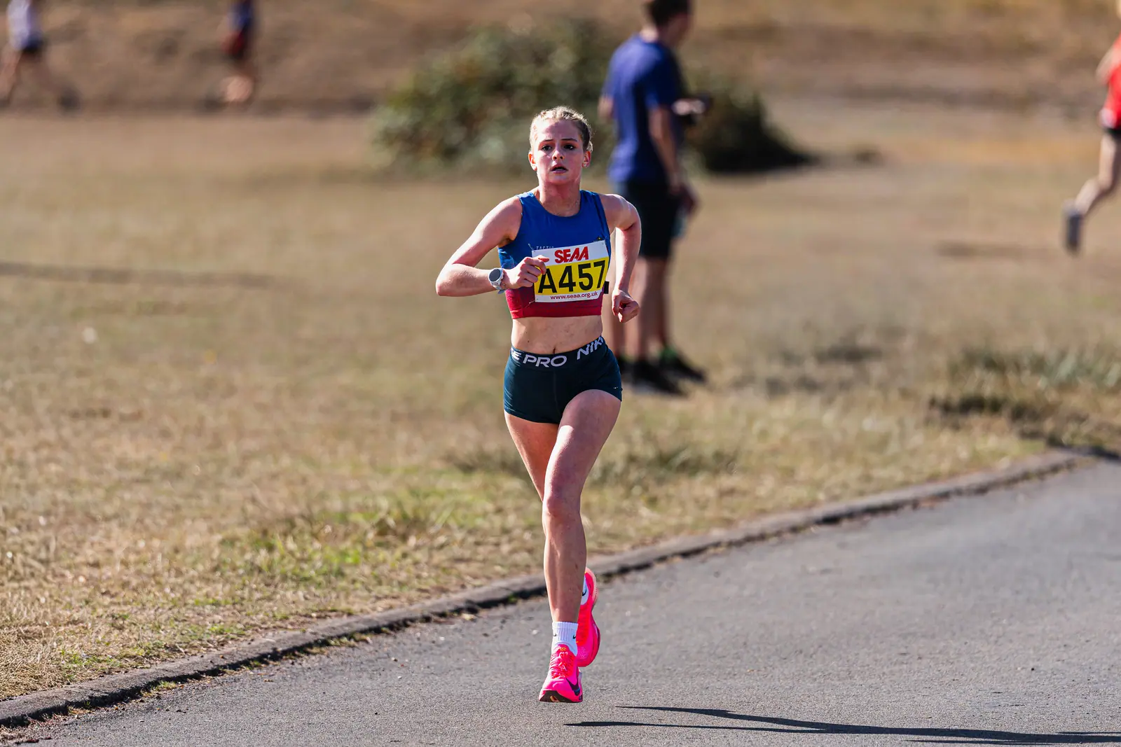 Brentwood Beagles athletes at the SEAA Road Relays, Rushmoor Arena, Aldershot, 26 September 2026