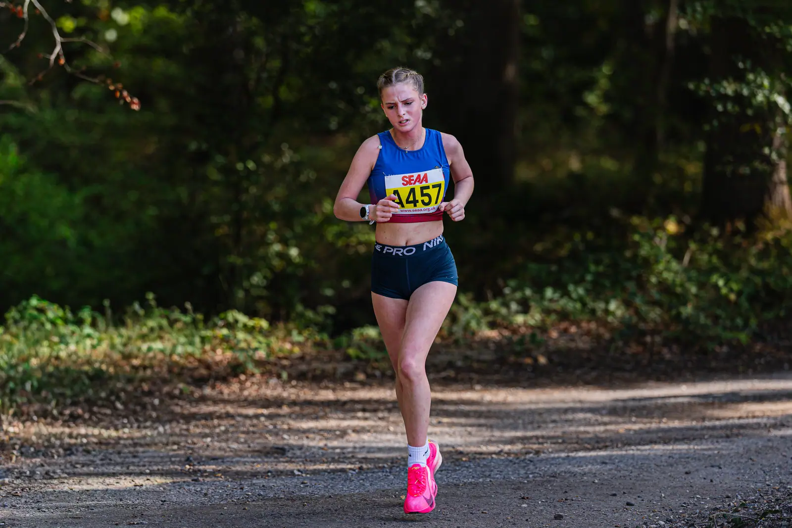 Brentwood Beagles athletes at the SEAA Road Relays, Rushmoor Arena, Aldershot, 26 September 2026