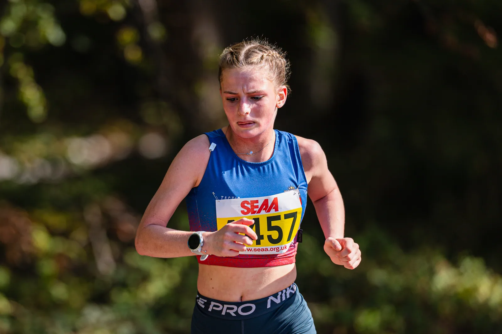 Brentwood Beagles athletes at the SEAA Road Relays, Rushmoor Arena, Aldershot, 26 September 2026