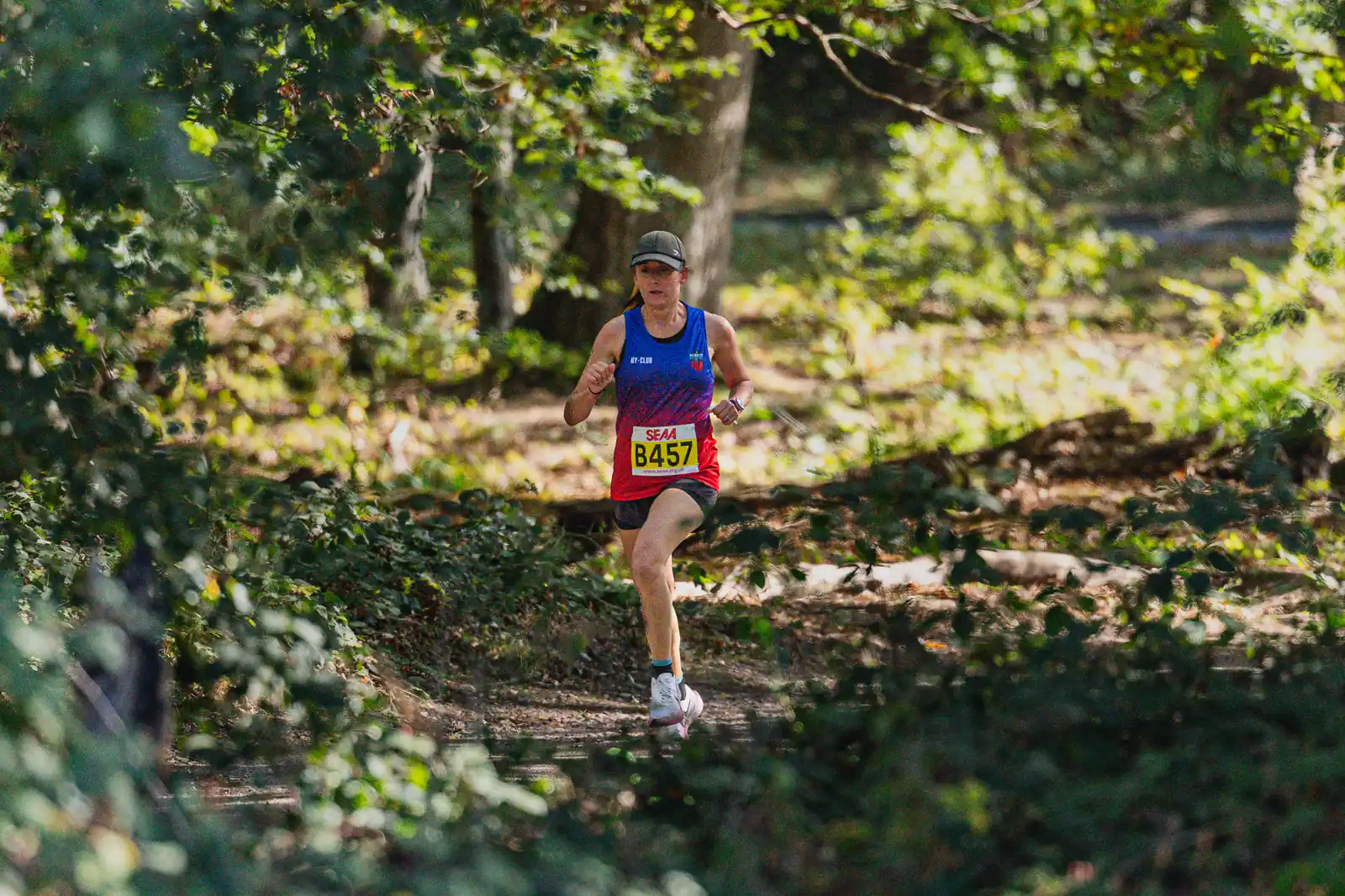 Brentwood Beagles athletes at the SEAA Road Relays, Rushmoor Arena, Aldershot, 26 September 2026