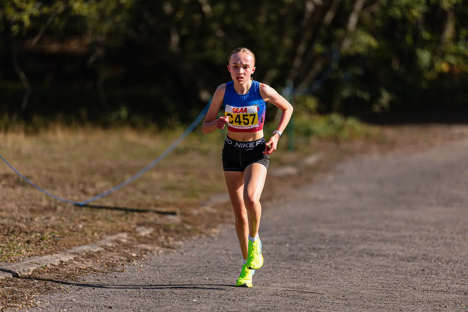 Brentwood Beagles athletes at the SEAA Road Relays, Rushmoor Arena, Aldershot, 26 September 2026