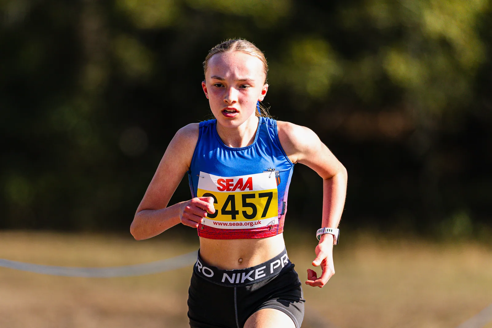 Brentwood Beagles athletes at the SEAA Road Relays, Rushmoor Arena, Aldershot, 26 September 2026
