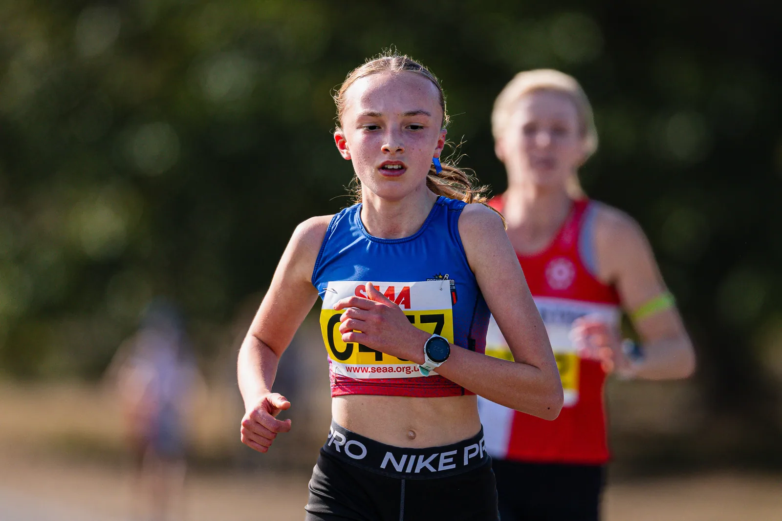 Brentwood Beagles athletes at the SEAA Road Relays, Rushmoor Arena, Aldershot, 26 September 2026