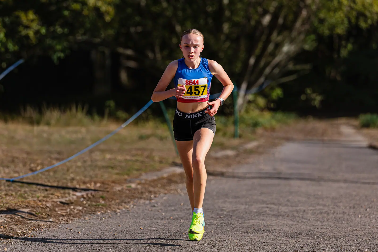 Brentwood Beagles athletes at the SEAA Road Relays, Rushmoor Arena, Aldershot, 26 September 2026