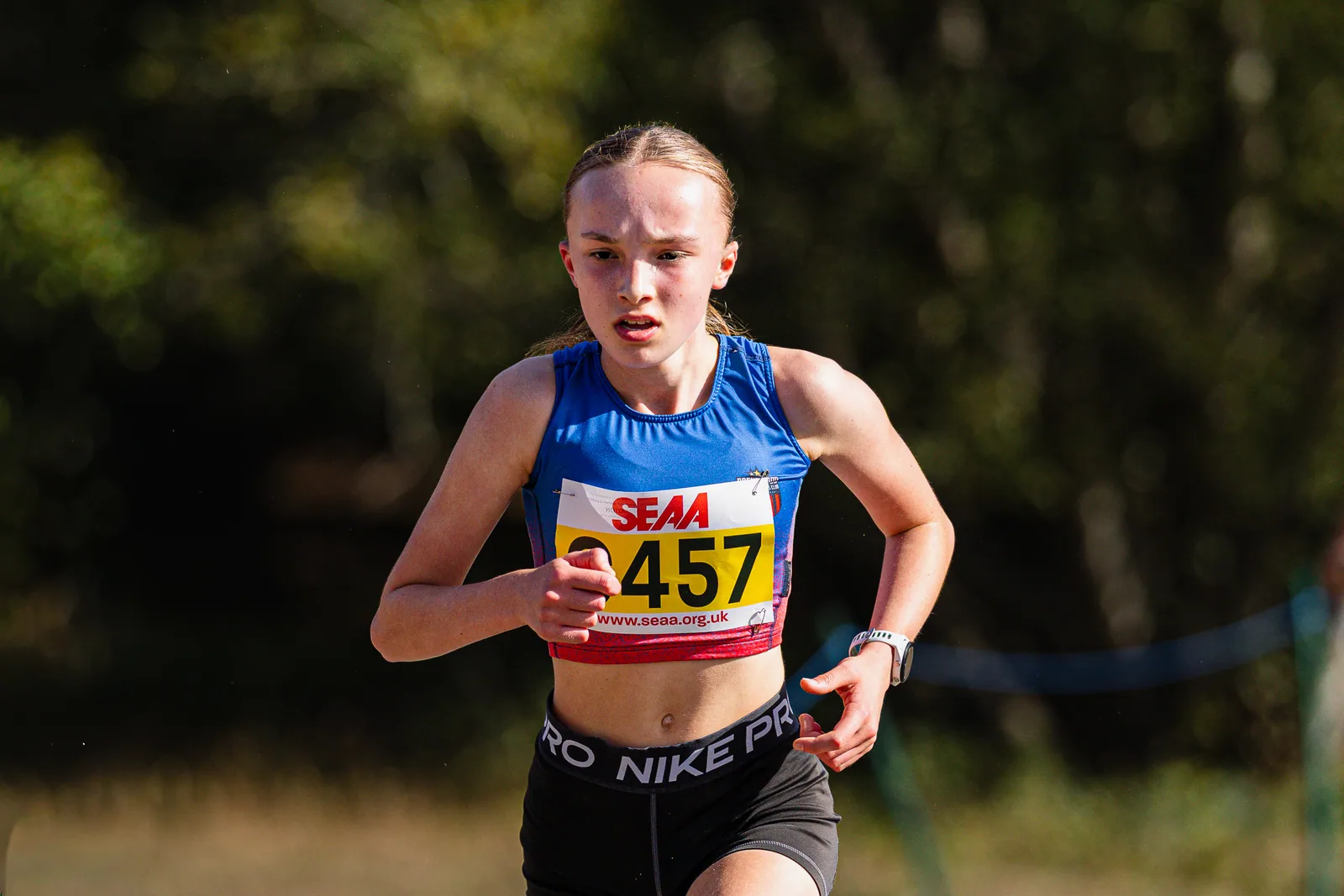 Brentwood Beagles athletes at the SEAA Road Relays, Rushmoor Arena, Aldershot, 26 September 2026