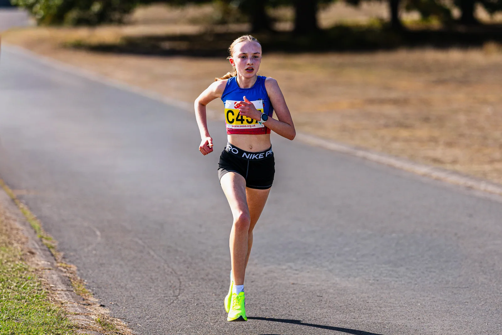 Brentwood Beagles athletes at the SEAA Road Relays, Rushmoor Arena, Aldershot, 26 September 2026