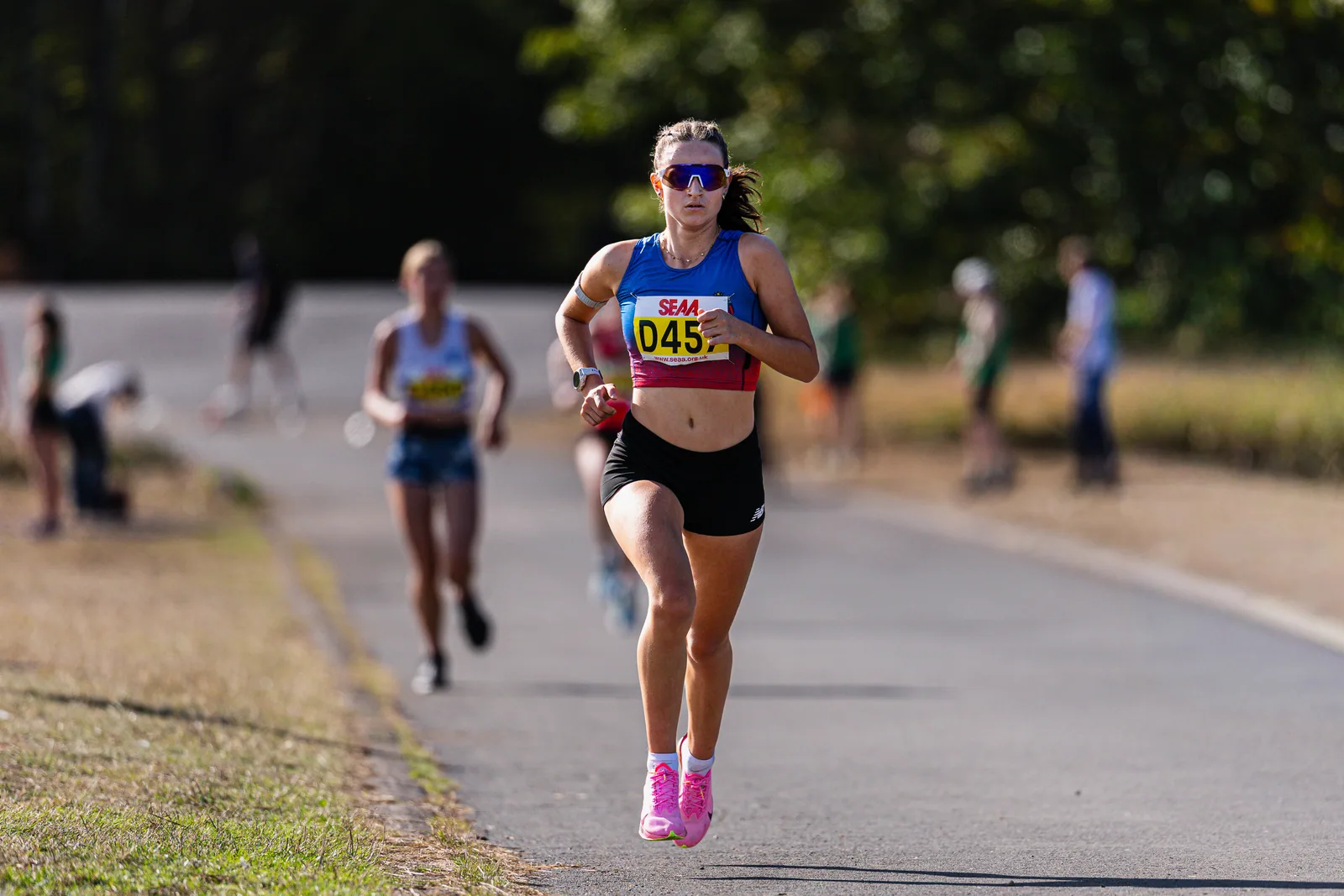 Brentwood Beagles athletes at the SEAA Road Relays, Rushmoor Arena, Aldershot, 26 September 2026