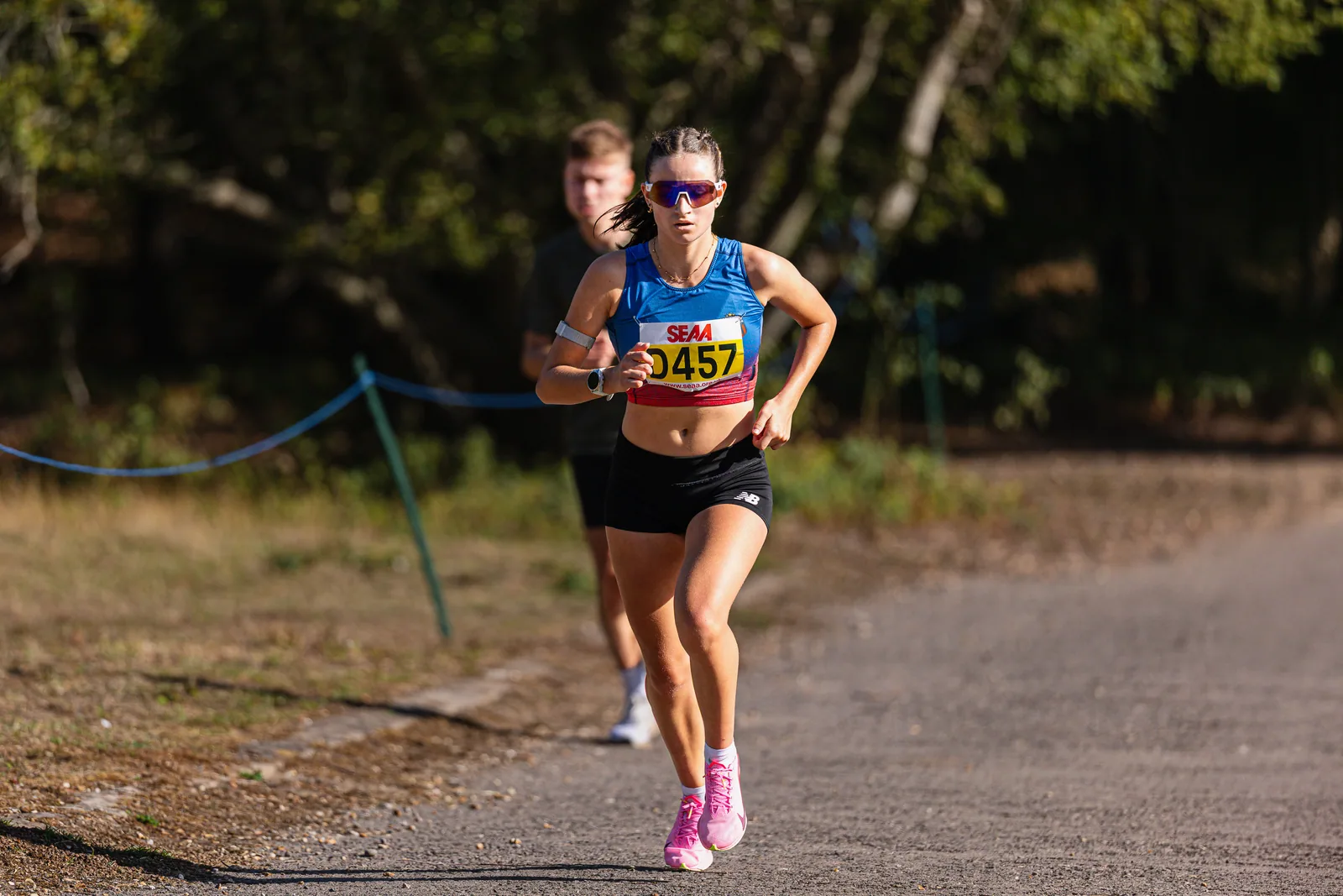 Brentwood Beagles athletes at the SEAA Road Relays, Rushmoor Arena, Aldershot, 26 September 2026