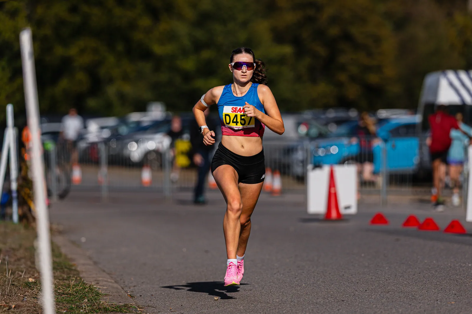 Brentwood Beagles athletes at the SEAA Road Relays, Rushmoor Arena, Aldershot, 26 September 2026