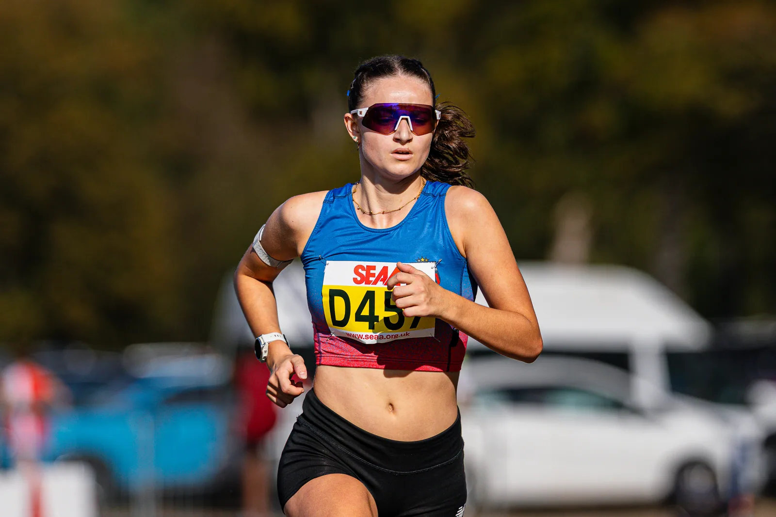 Brentwood Beagles athletes at the SEAA Road Relays, Rushmoor Arena, Aldershot, 26 September 2026