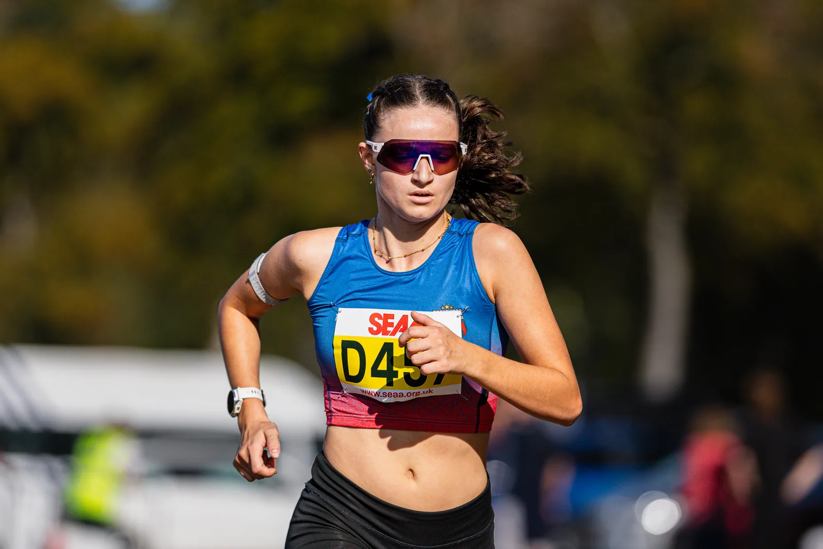 Brentwood Beagles athletes at the SEAA Road Relays, Rushmoor Arena, Aldershot, 26 September 2026